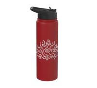 Tattoo Style Burning Dollar Sign Stainless Steel Insulated Water Bottle