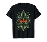 Tattoo Style Celtic Wiccan Pagan Green Man T-Shirt