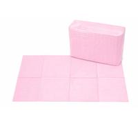 Tattoo Table Mats 125pcs Disposable Square Black Tattoo Mat Piercing Waterproof Leaves Patient Bibs 45 x 33cm Dental Bibs (Pink)
