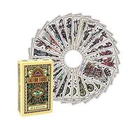 Tattoo Tarot,Classic Tarot,Divination Tarot,Beginner Tarot,Tarot Cards,Tarot Deck,78 Tarot Cards with Instruction Booklet,Suitable for Party and Festival Playing Cards