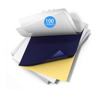 Tattoo Transfer Paper, 100 PCS Thermal Stencil Paper for Tattooing, 4 Layers A4 Size 8.5 x 11 Premium Tattoo Stencils, Compatible with MT660 and Most Thermal Tattoo Printers
