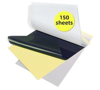 Tattoo Transfer Paper Tattoo Paper Stencil Paper,Tattoo Stencil Transfer Paper for Tattooing Transfer Kit,Compatible with TP88 TP81 TP83 M08F Tattoo Printer, A4 Size, 8.27 x 11.69 inch,150 Sheets