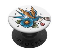 Tattoo Vintage Bird PopSockets Adhesive PopGrip