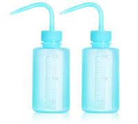 Tattoo Wash Bottle- Melphoe 2Pcs 250ml Water Squirt Bottle Succulent Watering, Safety Rinse Bottle Watering Tools, Tattoo Supplies, Irrigation Squeeze Sprinkling Can Wash Plant Bottle (Blue)