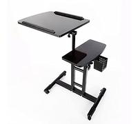 Tattoo Workbench Adjustable Table Rolling Station Iron Wood 57x40x65-95cm