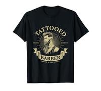 Tattooed Barber Classic Vintage Grooming Barber Style T-Shirt
