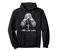Tattooed Chicano My Only Judge Is God Praying Hands Pullover Hoodie