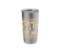 Tattooed Gift All About Pain Ink a Souvenir Tattoo Stainless Steel Insulated Tumbler