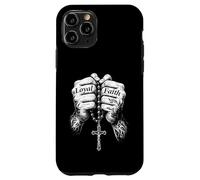 Tattooed Hands Rosary Cross Religious Chicano Mexican Case for iPhone 11 Pro