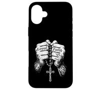Tattooed Hands Rosary Cross Religious Chicano Mexican Case for iPhone 16 Plus