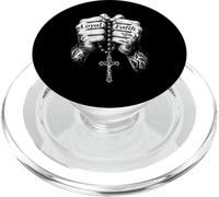 Tattooed Hands Rosary Cross Religious Chicano Mexican PopSockets PopGrip for MagSafe