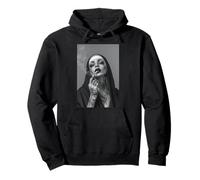 Tattooed Nun Smoking Cigarette Rebbelin Christ Jesus Pullover Hoodie