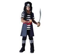 Tattooed Pirate Fancy Dress Costume for Children Height 120-130cm (M)