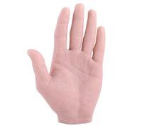 Tattooed practice hand model made of silicone, life-size with artificial skin for the training of experienced tattooed artists