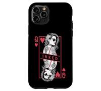 Tattooed Queen Of Hearts Funny Inked Girl Tattoo Card Case for iPhone 11 Pro