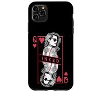 Tattooed Queen Of Hearts Funny Inked Girl Tattoo Card Case for iPhone 11 Pro Max