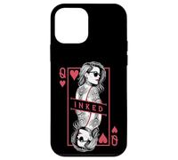 Tattooed Queen Of Hearts Funny Inked Girl Tattoo Card Case for iPhone 12 mini