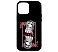 Tattooed Queen Of Hearts Funny Inked Girl Tattoo Card Case for iPhone 12 Pro Max