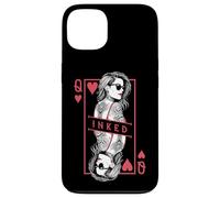 Tattooed Queen Of Hearts Funny Inked Girl Tattoo Card Case for iPhone 13