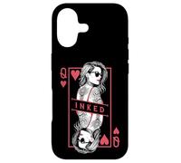 Tattooed Queen Of Hearts Funny Inked Girl Tattoo Card Case for iPhone 17