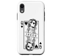Tattooed Queen Of Hearts Funny Inked Girl Tattoo Card Case for iPhone XR