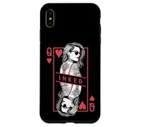 Tattooed Queen Of Hearts Funny Inked Girl Tattoo Card Case for iPhone XS Max
