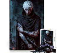 Tattooed Revenant Assassin Teenagers 1000 Piece Jigsaw Puzzle Mind Exercise Toy Group Play Precision Cut Festival Gift (50x75cm)