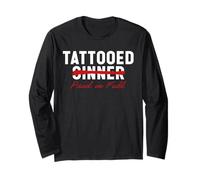 Tattooed Sinner Saved Paid in Fool Christians with Tattoos Long Sleeve T-Shirt