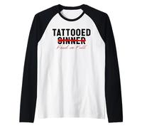Tattooed Sinner Saved Paid in Fool Christians with Tattoos Raglan Baseball Tee