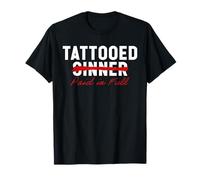 Tattooed Sinner Saved Paid in Fool Christians with Tattoos T-Shirt