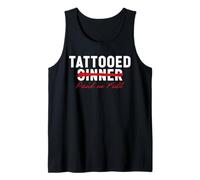 Tattooed Sinner Saved Paid in Fool Christians with Tattoos Tank Top