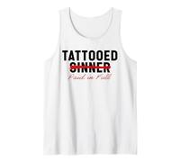 Tattooed Sinner Saved Paid in Fool Christians with Tattoos Tank Top