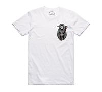 Tattooed Villains Hobo Jack ~ No Days Off ~ Coffee Reaper ~ White tee T-Shirt (416) (2XL)