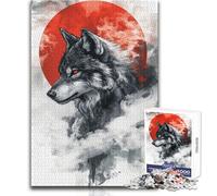 Tattooed Wolf Portrait 1000 Piece Puzzle For Adults Play And Learn Smart Activity Unique Heartfelt Celebration Gift Size 38x52cm
