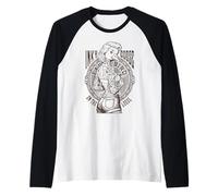 Tattooed Woman Inked Girl Inky Goose On The Loose Pinup Raglan Baseball Tee
