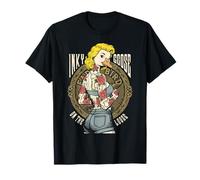 Tattooed Woman Inked Girl Inky Goose On The Loose Pinup T-Shirt