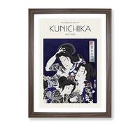 Tattooed Women By Toyohara Kunichika Exhibition Museum Asian Japanese Framed Print | A2 Walnut Framed Wall Art | Ready to Hang | Asian Nature Picture | Living Room Bedroom Lounge Office