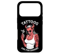 Tattoos Are For Sinners Funny Tattoo Devil Woman Tattooist Case for iPhone 17 Pro