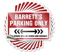 Tattoos Cover Tiny Barrett's Parking Only for Student - Funny Office Decor Easy Peel Removable(8X12CM)