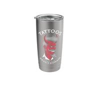 Tattoos Devil's Domain Funny Vintage Inked Devil Tattooist Stainless Steel Insulated Tumbler