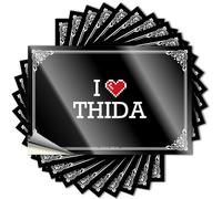 Tattoos Outdoor Patio Decor | Spring Bottle I Love Thida for Math(8X12CM)