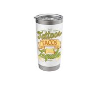 Tattoos Tacos Tequila Tex-Mex Tattooer Stainless Steel Insulated Tumbler