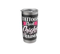 Tattoos Thick Thighs and Trauma Stainless Steel Insulated Tumbler