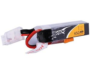 Tattu 450mAh 11.1V 75C 3S1P Long Battery Charger
