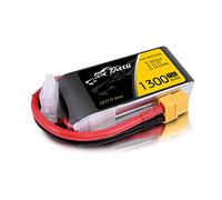 Tattu LiPo Battery Pack 1300mAh 75C 3S 11.1V RC Battery with XT60 Connectors for RC Boat Heli Airplane UAV Dron UAV Drones FPV Racing Quadcopters Aircraft TBS Gemini IRC Vortex Lumenier QAV250