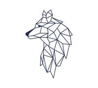 Tattwo.me - 2 week water resistant temporary plant tattoos - wolf head - EU conformity - Vegetable ink - Size : 5 X 5 cm(P0682)