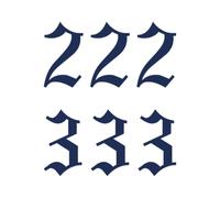 Tattwo.me - Temporary tattoo for adults and children, lasts 2 weeks, water resistant - angel numbers 222 and 333 - Plant-based ink - EU cosmetic certificate - (P0065)