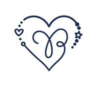 Tattwo.me - Temporary tattoo for adults and children, lasts 2 weeks, water resistant - Aries zodiac in a heart - Plant-based ink - EU cosmetic certificate - (P1053)