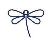 Tattwo.me - Temporary tattoo for adults and children, lasts 2 weeks, water resistant - famous dragonfly emblem of Tattwo.me - Plant-based ink - EU cosmetic certificate - (M0104)