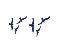 Tattwo.me - Temporary tattoo for adults and children, lasts 2 weeks, water resistant - flock of birds - Plant-based ink - EU cosmetic certificate - (P0590)